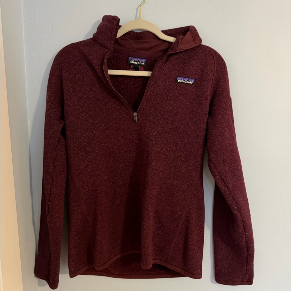 Patagonia Women's Quarter-Zip Pullover - Deep Maroon